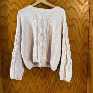 Garage large soft pink sweater